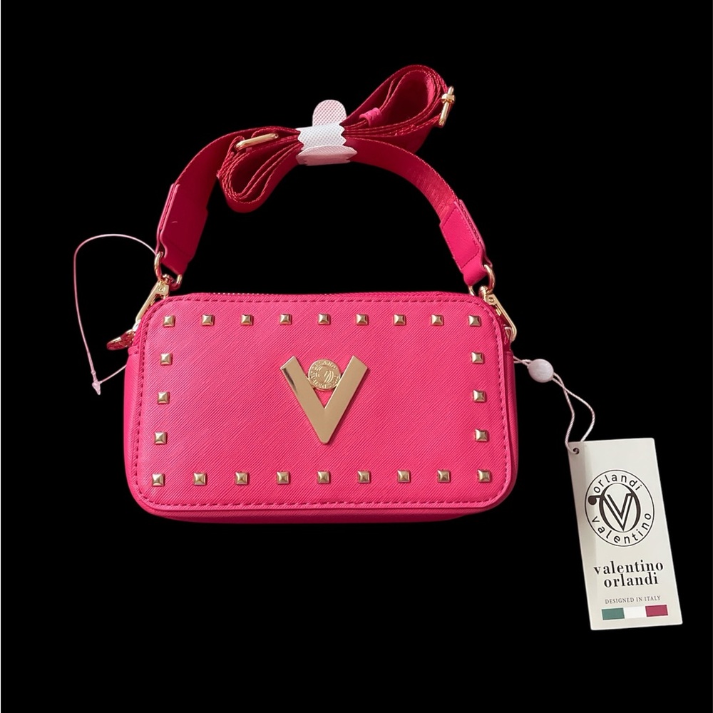 Valentino Orlandi Pink Studded Women's Bag